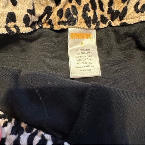 Gymboree Skort Soft Elastic Waist Front Pockets Leopard Print  Skirt Size 8 - Picture 6 of 8